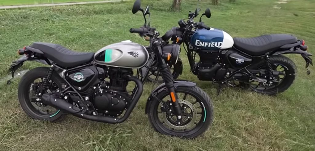 Royal Enfield Hunter 350 front and back
