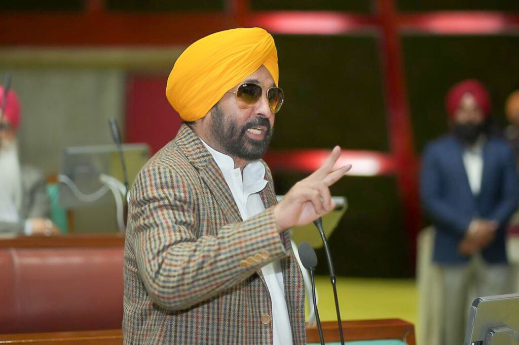 CM Bhagwant Singh Mann in Punjab Assembly Sessions