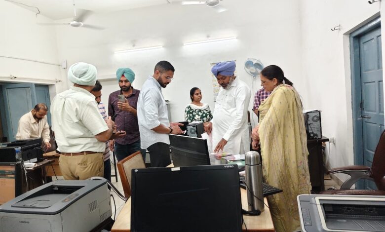 Surprise Inspection by Minister Harpal Singh Cheema