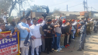 Black flags shown to Haryana CM Nayab Singh Saini