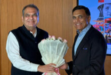 Minister Sanjeev Arora meets industrialist Sajjan Jindal