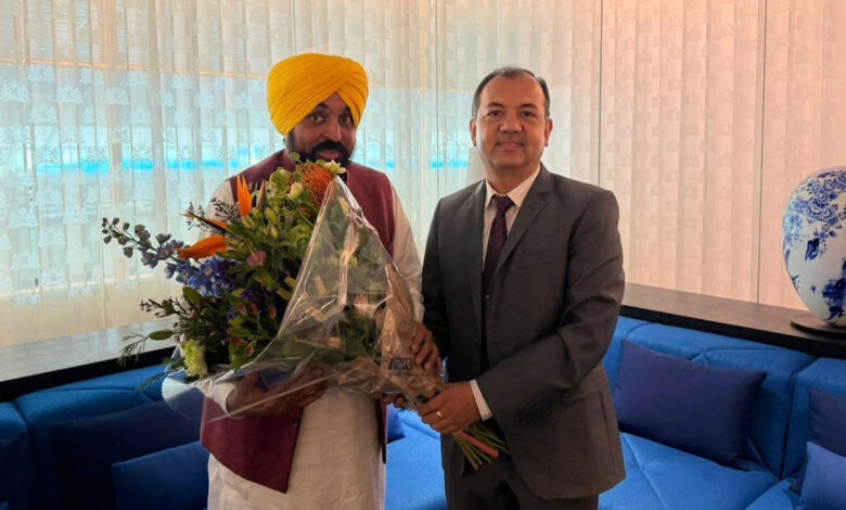 Bhagwant Mann Embarks on Visit to the Netherlands Today for Industrial Development