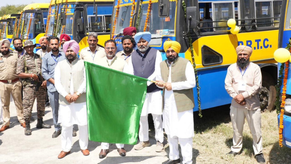 Punjab Strengthened with 250 New Buses, Bhagwant Mann Flags Them Off
