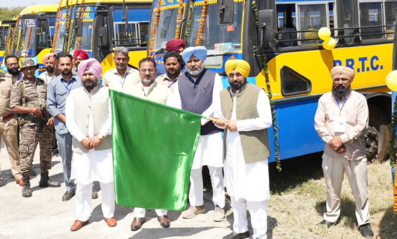 Punjab Strengthened with 250 New Buses, Bhagwant Mann Flags Them Off