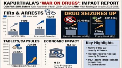 Effect of ‘Yudh Nashian Virudh’! Heroin recovery increased by 187% in Kapurthala