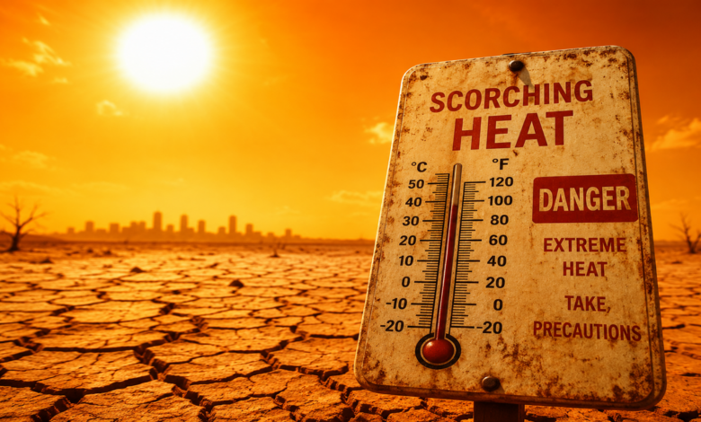 Scorching heat