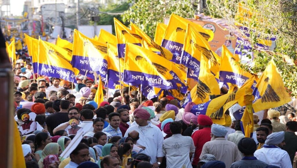 After winning the Municipal Corporation Elections, AAP has raised its voice for the next elections.
