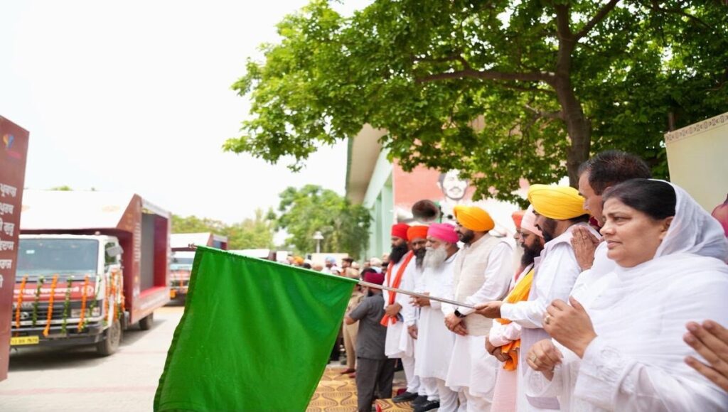 CM Mann flagged off documentary vans to spread the message of Ravidas Ji.