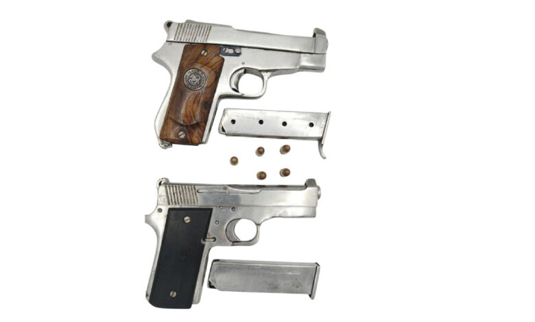 Anti-Gangster Task Force : Two individuals linked to an imprisoned gangster arrested in Bathinda; two pistols recovered.