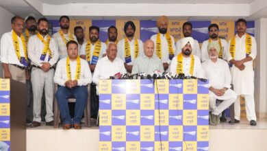 AAP receives a major political response in Punjab; several prominent Congress leaders join the party.
