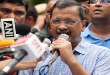 Kejriwal sits on protest against E-20 petrol; police stop march.