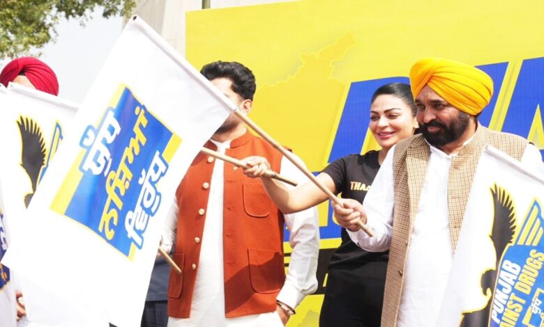 Bhagwant Singh Mann flagged off anti-drug bike rallies in 23 districts.