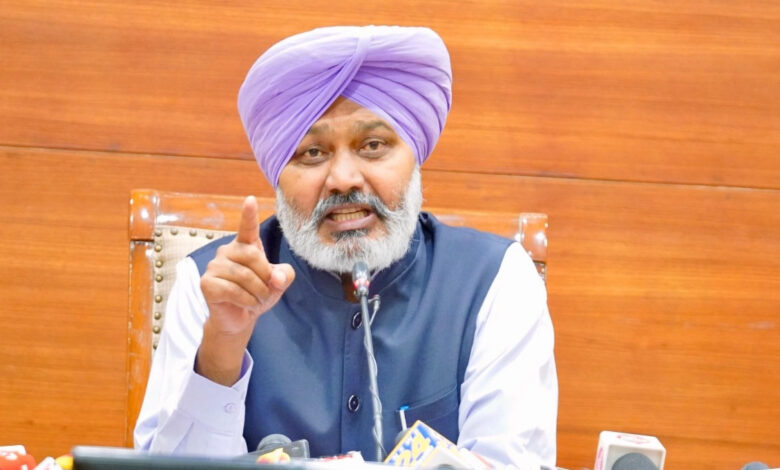 Mann government is waging a decisive battle against drugs in Punjab says Harpal Cheema